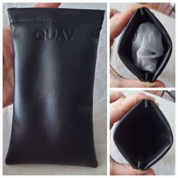 NWT QUAY of Australia Sunglasses "High Key" Aviator Black Fade w/ Case & Cloth - Picture 2 of 12